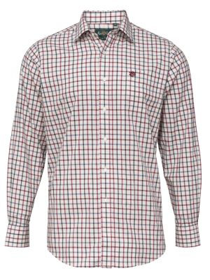 Alan Paine Ilkley Men's Shirt Red Check