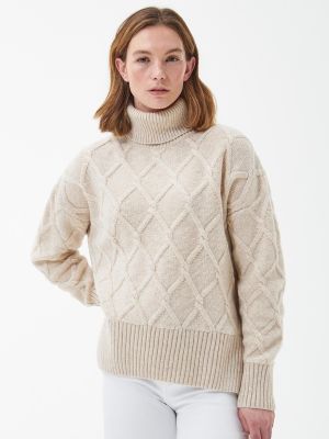 Barbour Perch Knitted Jumper Oatmeal 