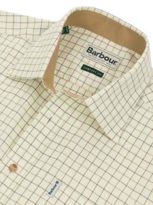 Barbour Field Tattersall Shirt Green/Brown