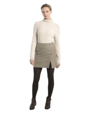 Dubarry Bellflower Short Tweed Skirt Sable