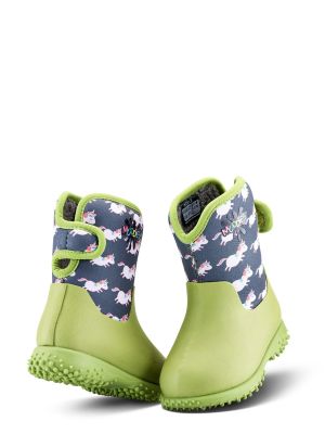 Muddies Puddle Toddler Welly Unicorn Lime
