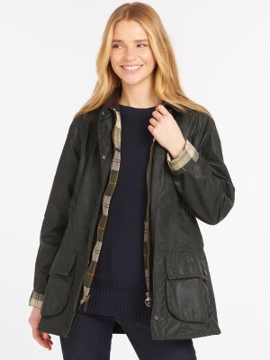 Barbour Beadnell Wax Jacket Sage