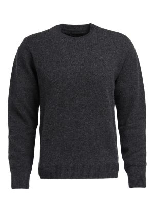 Barbour Essential Patch Crew Jumper Charcoal