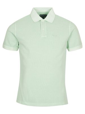 Barbour Washed Sports Polo Shirt Dusty Mint