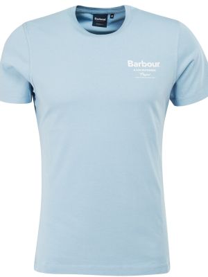 Barbour Satley Graphic Tshirt Powder Blue