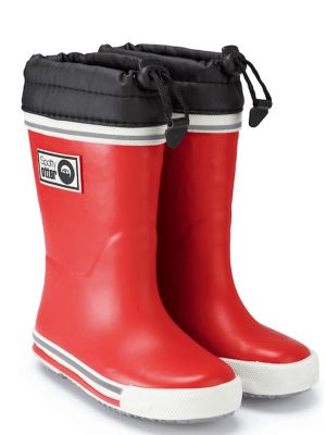 Spotty Otter Forest Leader Fleece Lined Wellies Red
